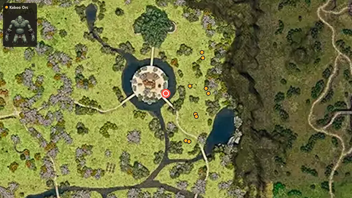 Map: where Kaboo Orc spawn