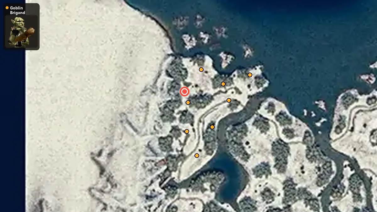 Map: where Goblin Brigand Lieutenant spawn
