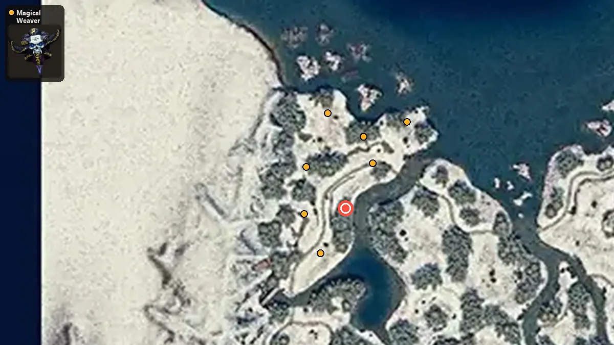 Map: where Magical Weaver spawn