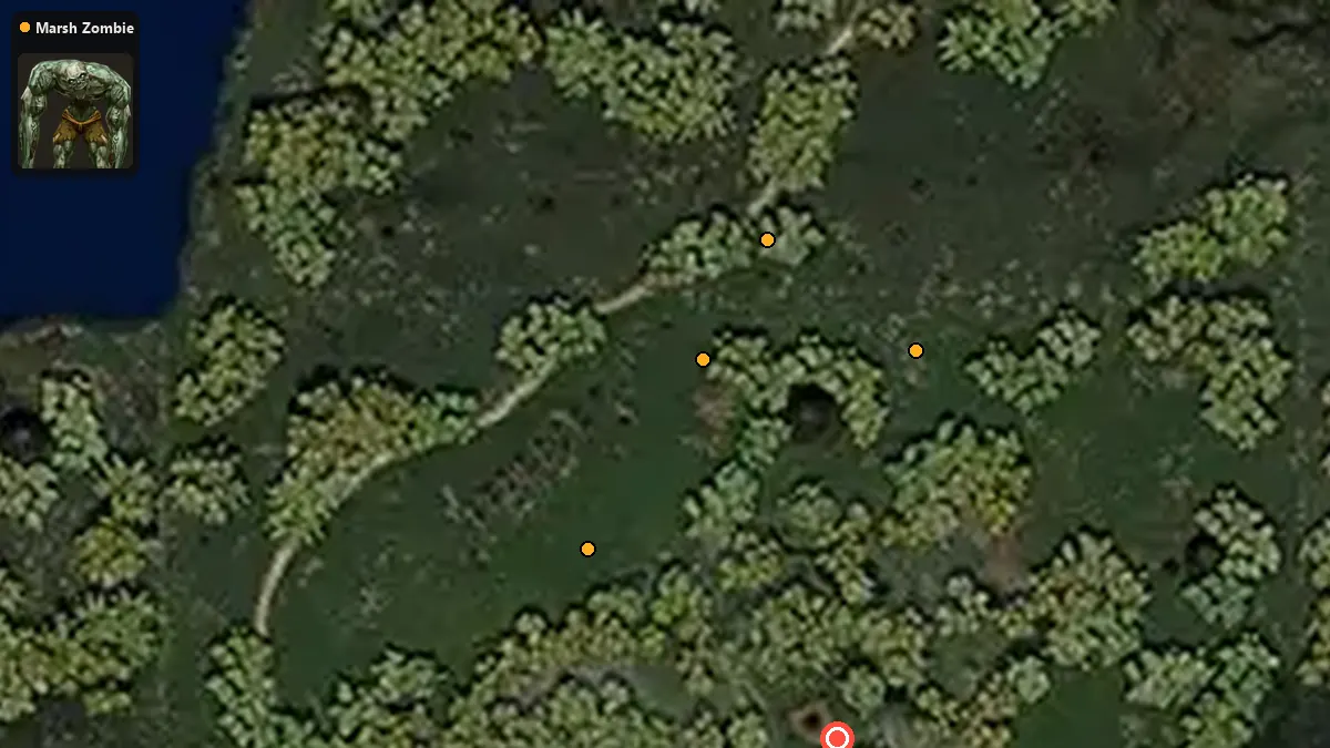 Map: where Marsh Zombie spawn