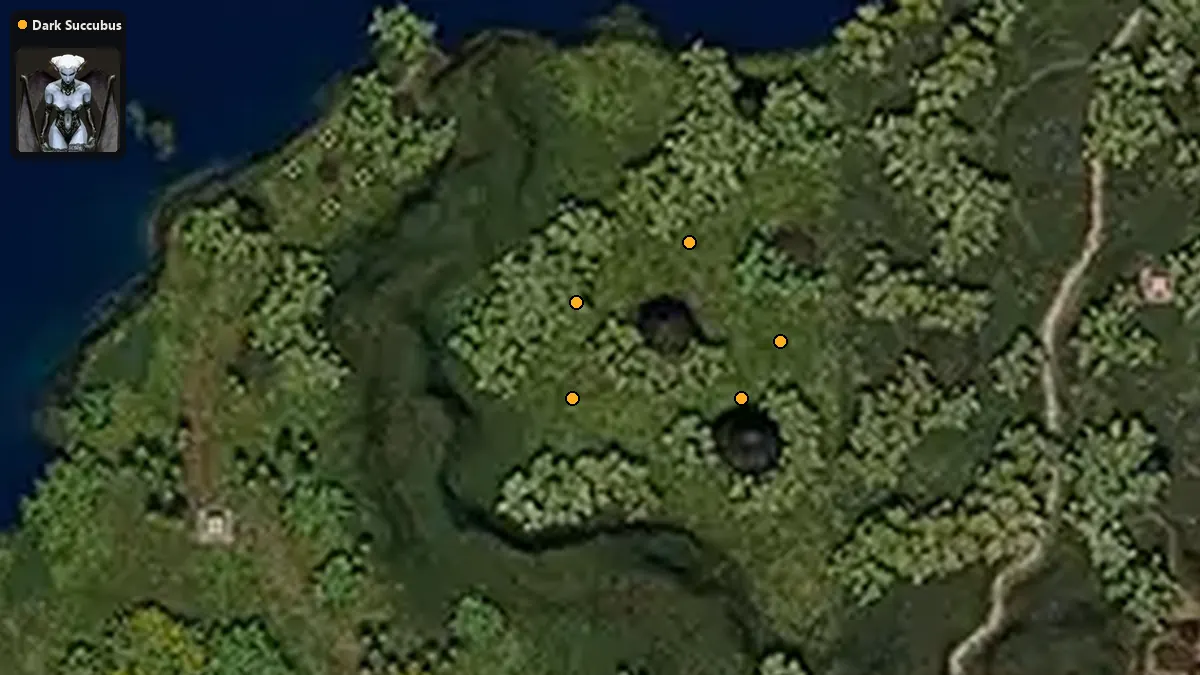 Map: where Dark Succubus spawn