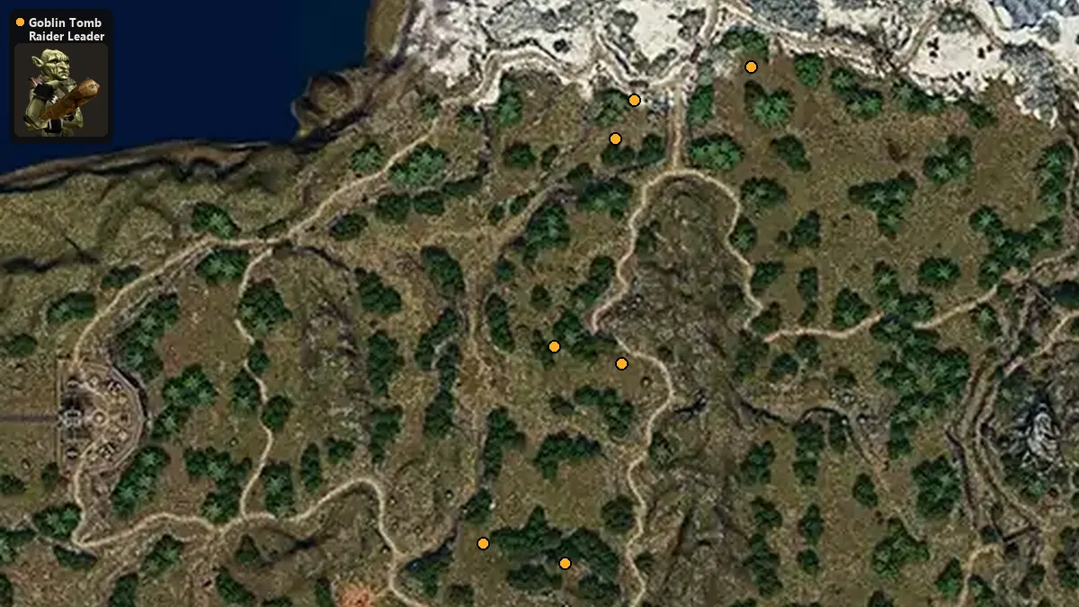 Map: where Goblin Tomb Raider Leader spawn
