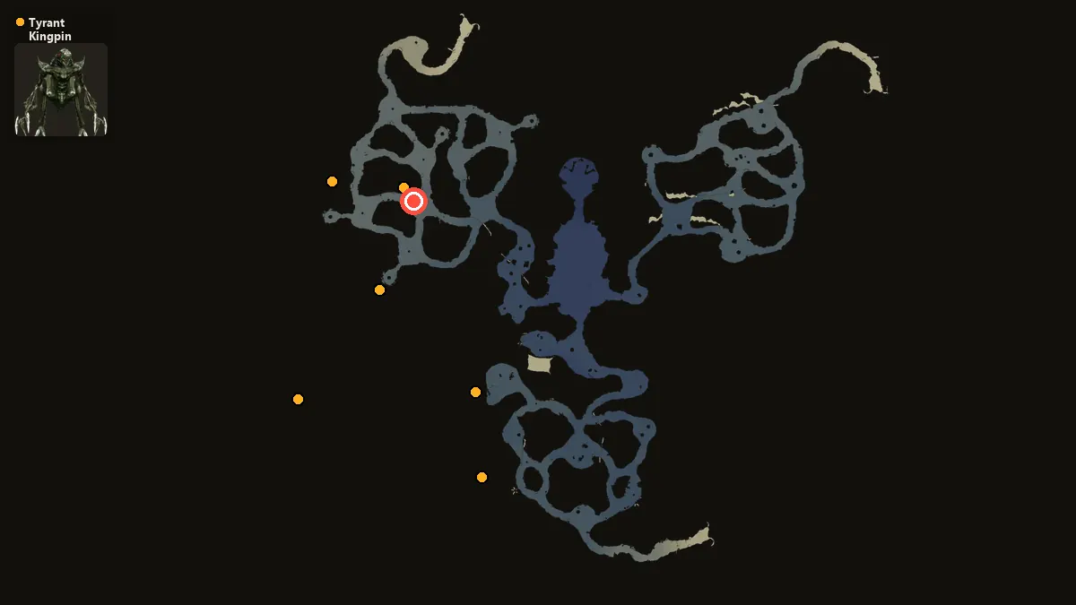 Map: where Tyrant Kingpin spawn