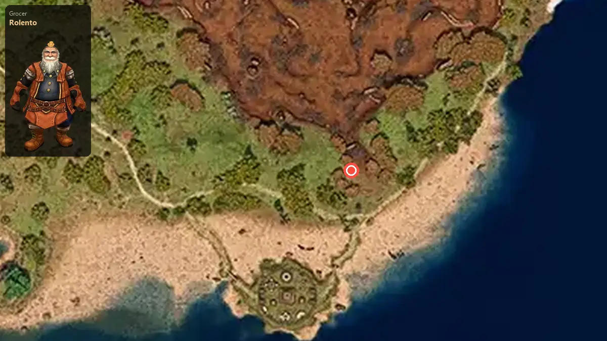 Map: where Rolento stands