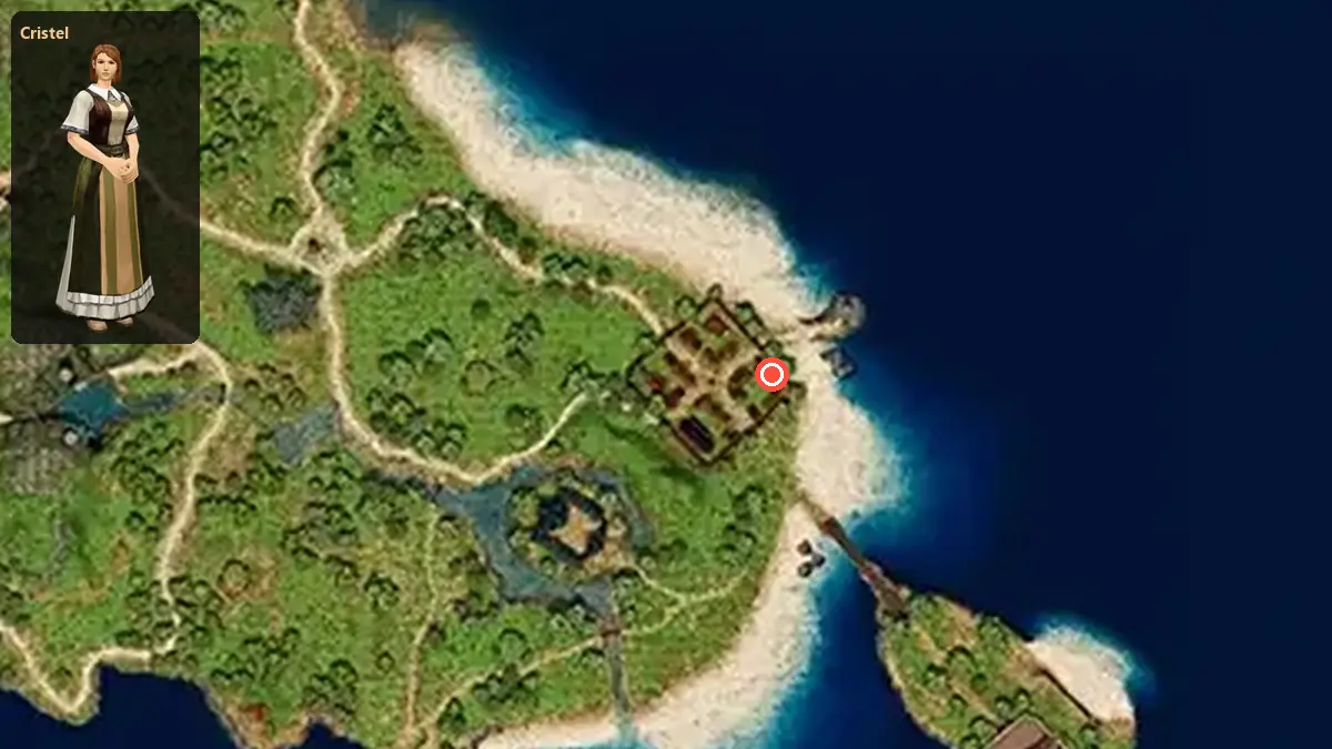 Map: where Cristel stands