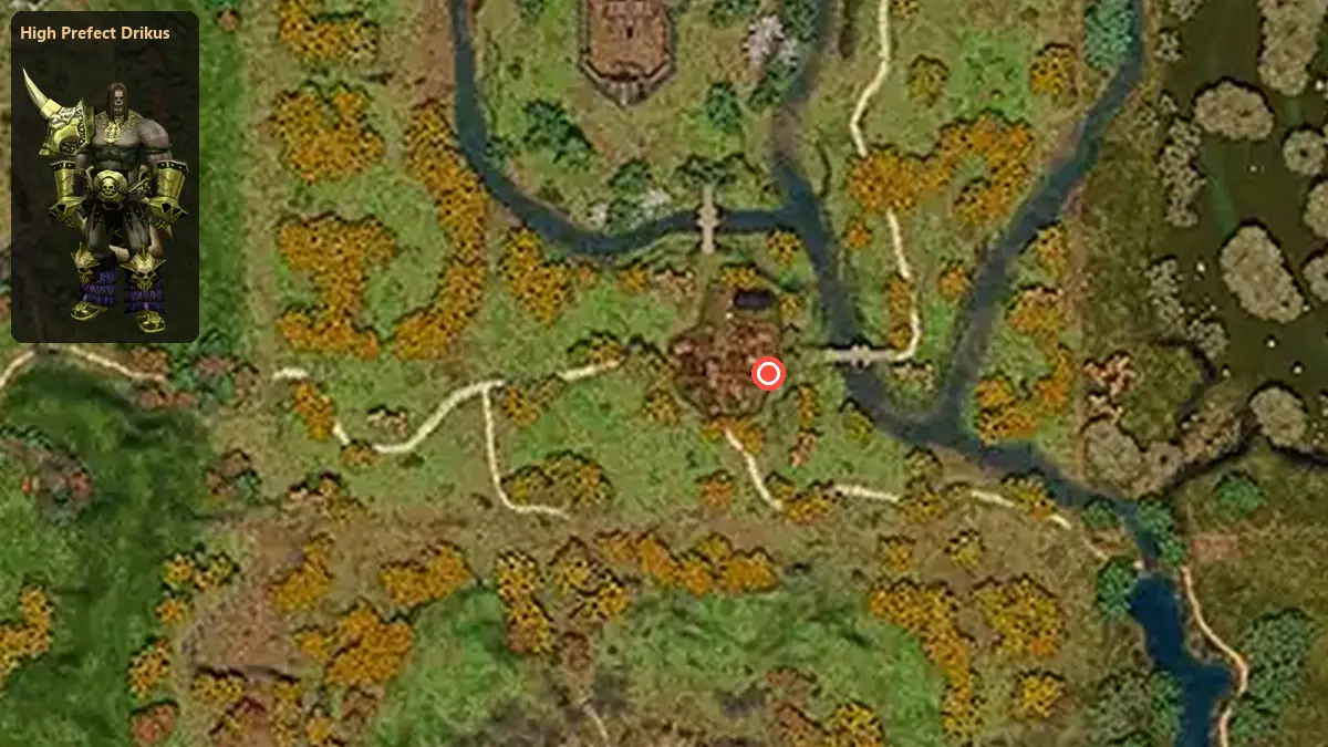Map: where High Prefect Drikus stands