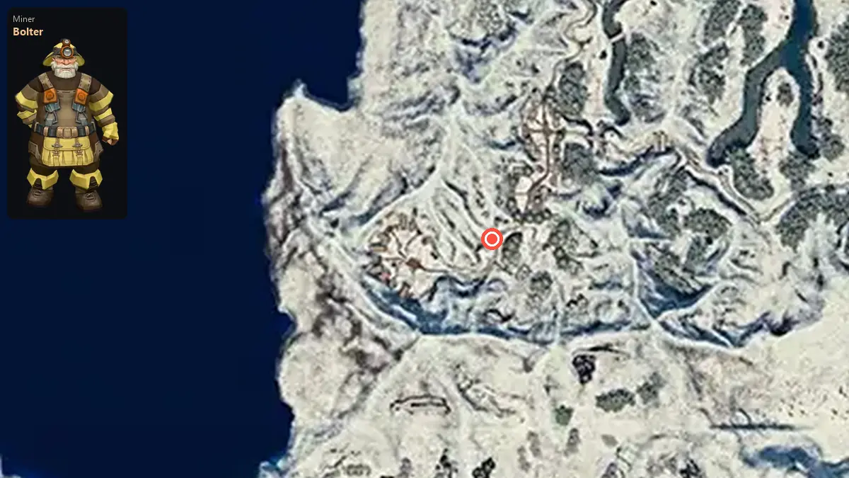 Map: where Bolter stands
