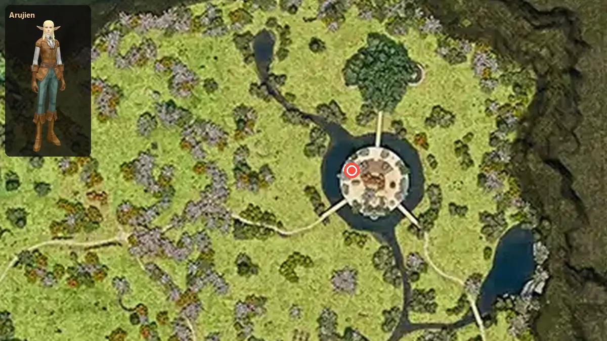 Map: where Arujien stands