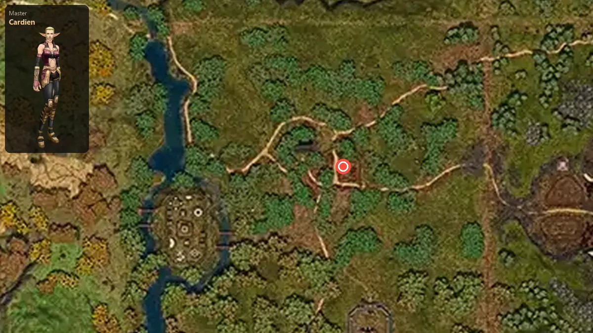 Map: where Cardien stands