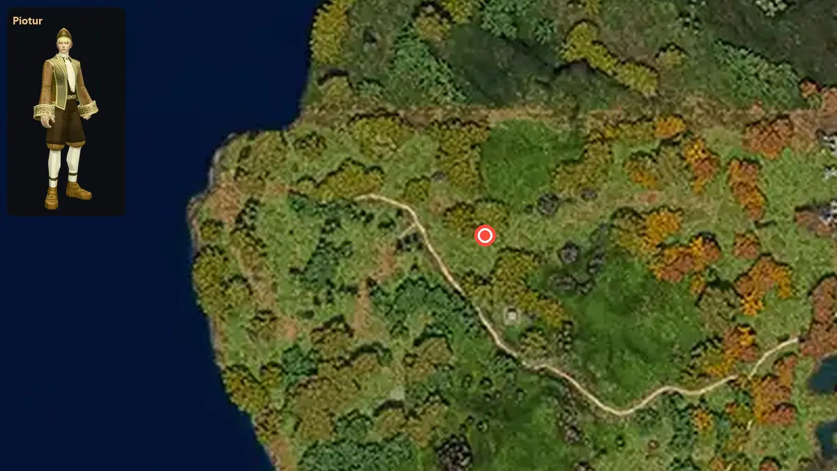 Map: where Piotur stands