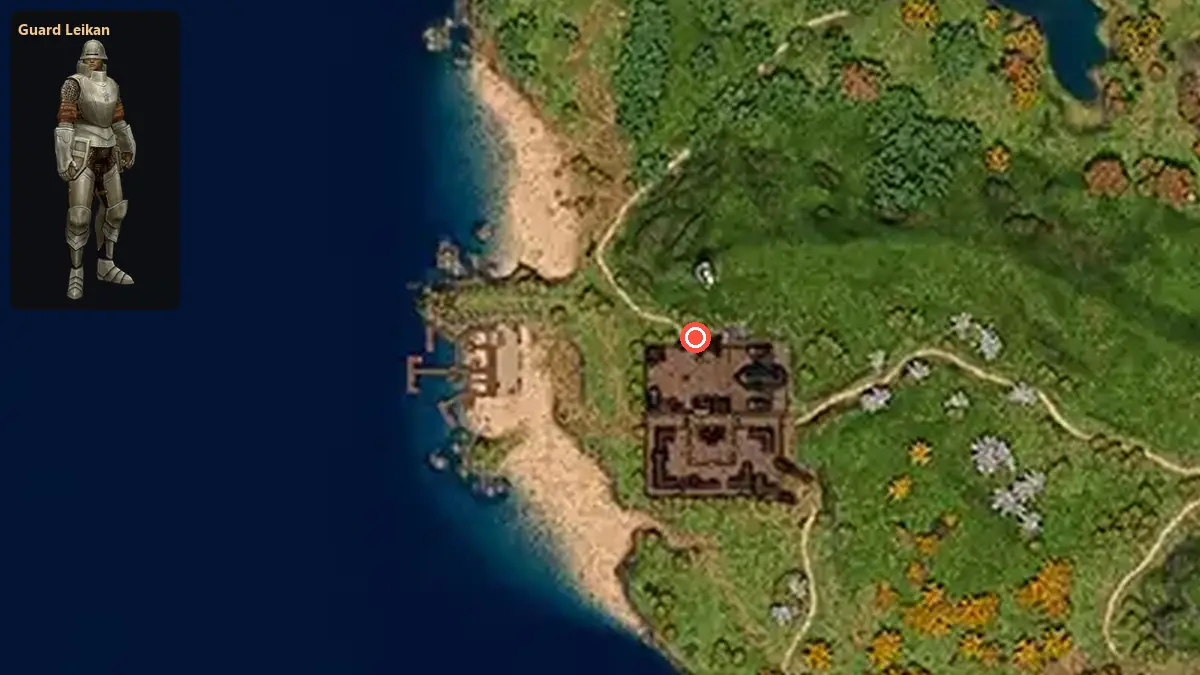 Map: where Guard Leikan stands