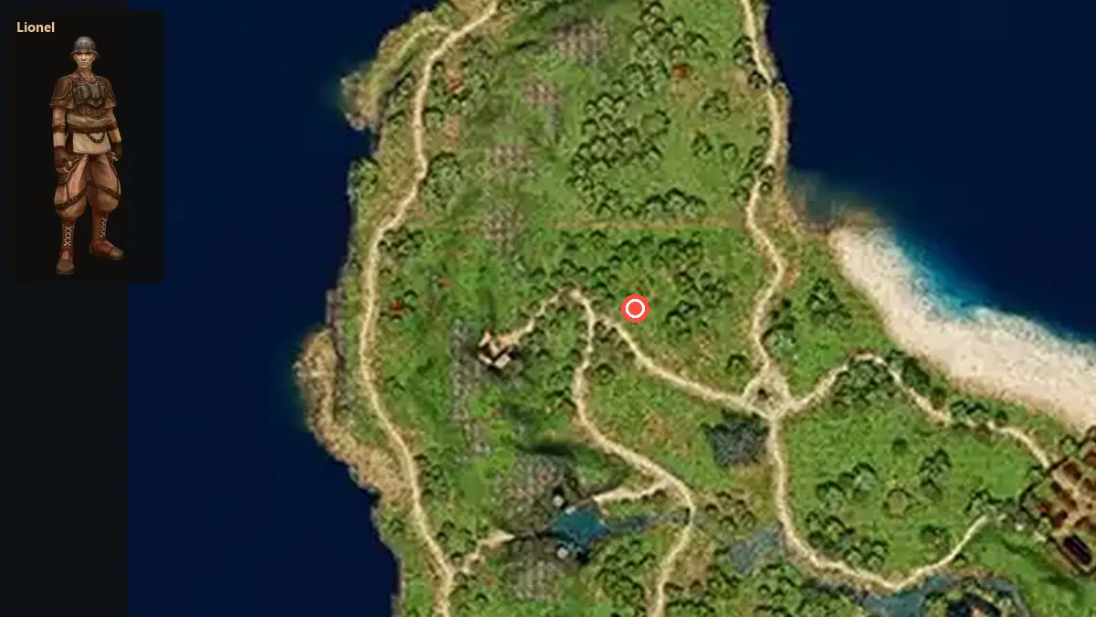 Map: where Lionel stands
