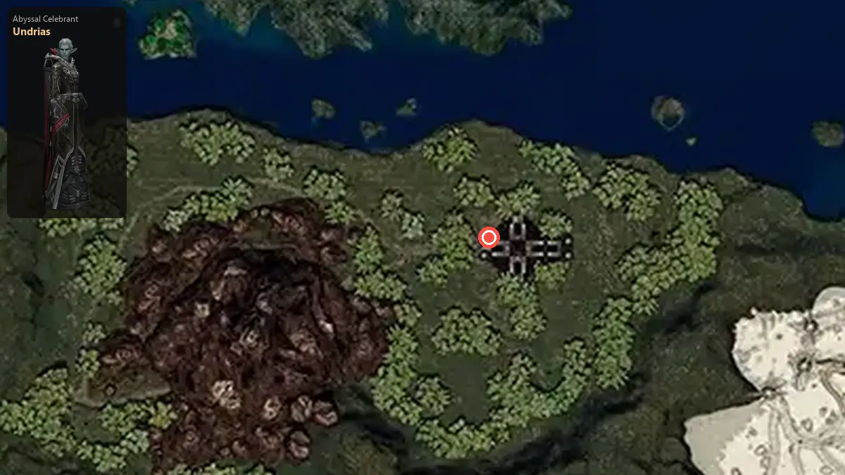 Map: where Undrias stands