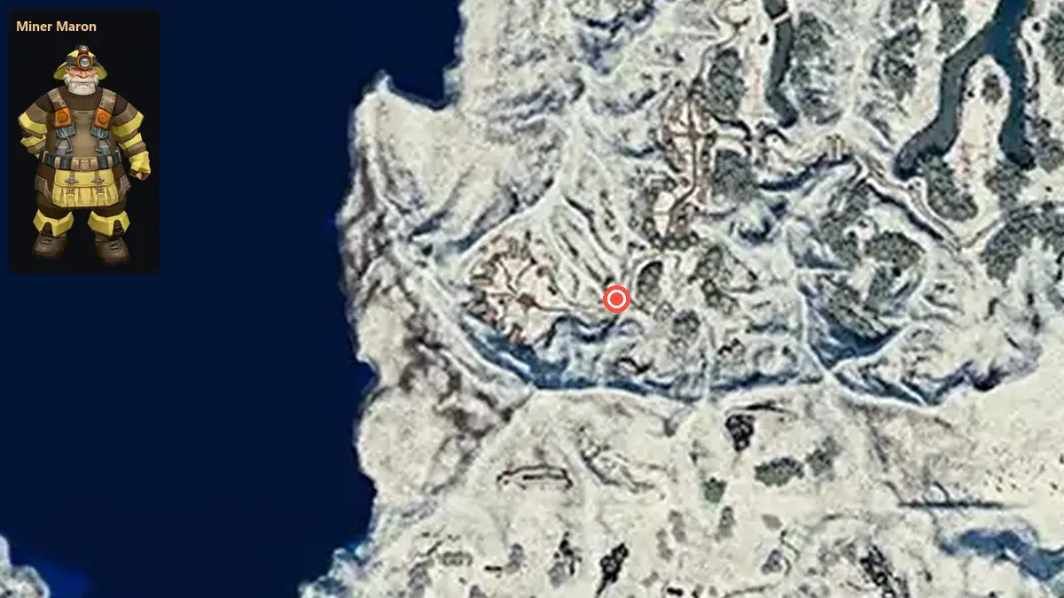 Map: where Miner Maron stands