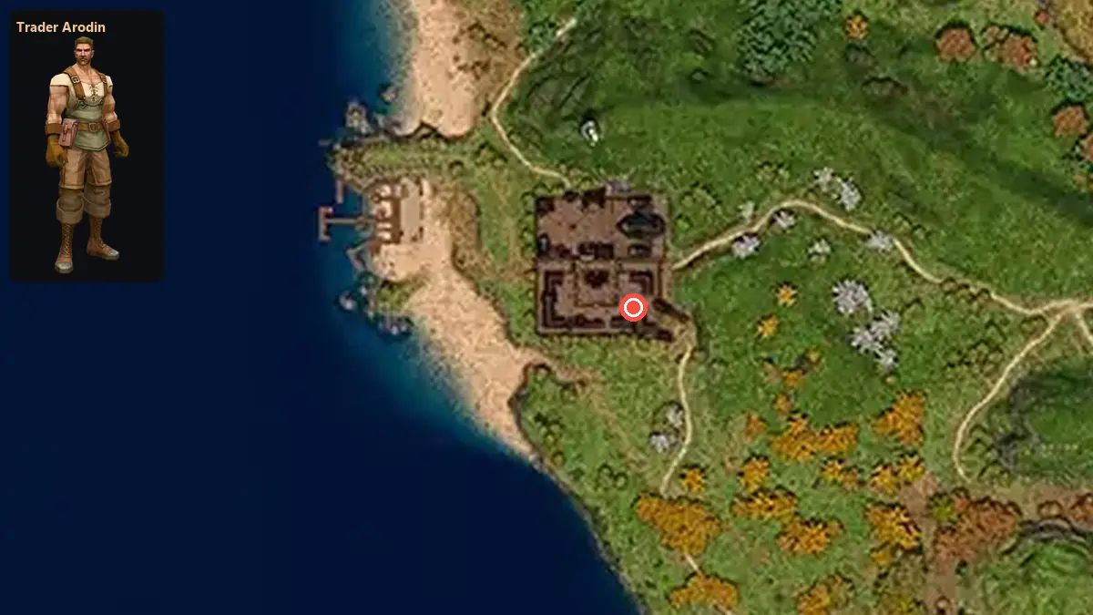 Map: where Trader Arodin stands