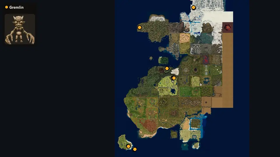 Map: where Gremlin spawn