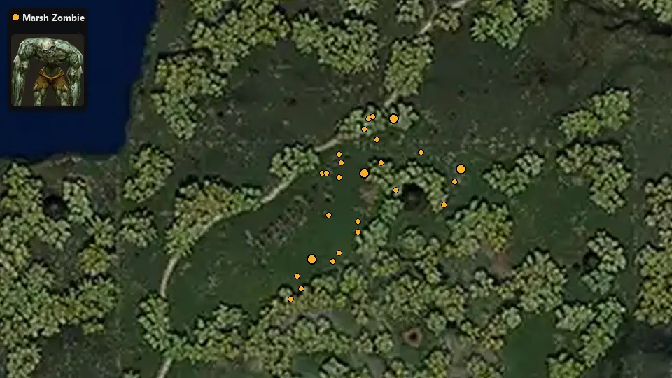 Map: where Marsh Zombie spawn