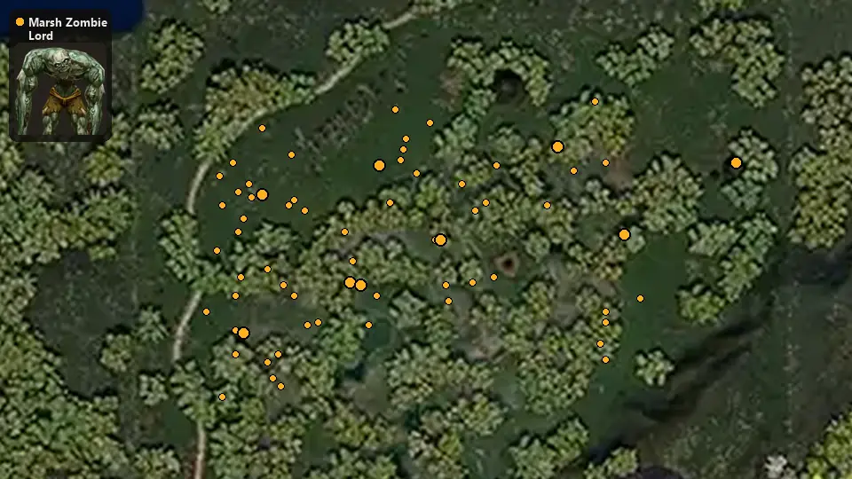 Map: where Marsh Zombie Lord spawn