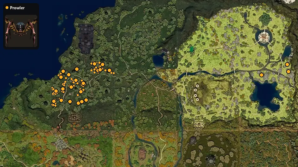 Map: where Prowler spawn