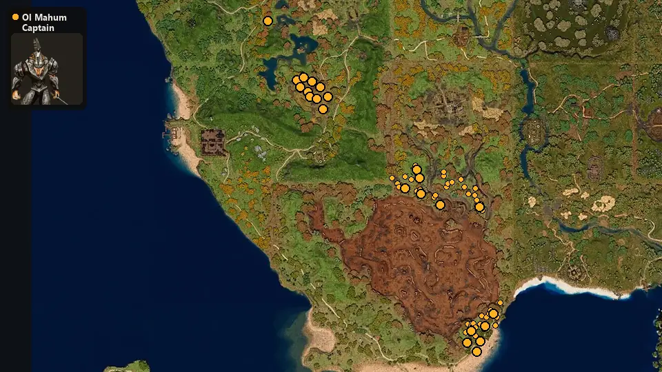 Map: where Ol Mahum Captain spawn