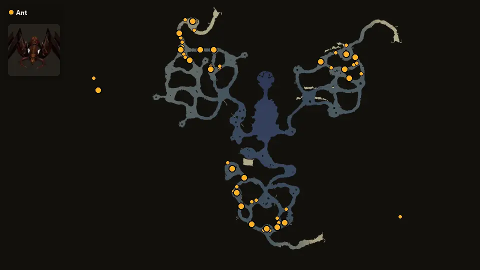 Map: where Ant spawn