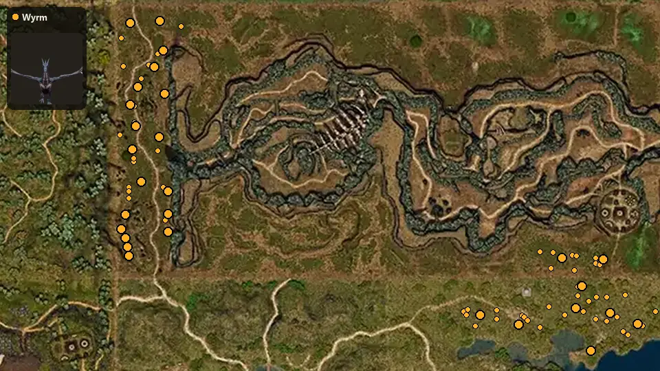 Карта: где стоят Wyrm