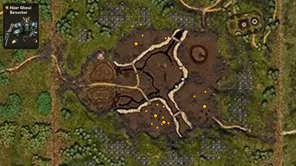 Map: where Neer Ghoul Berserker spawn