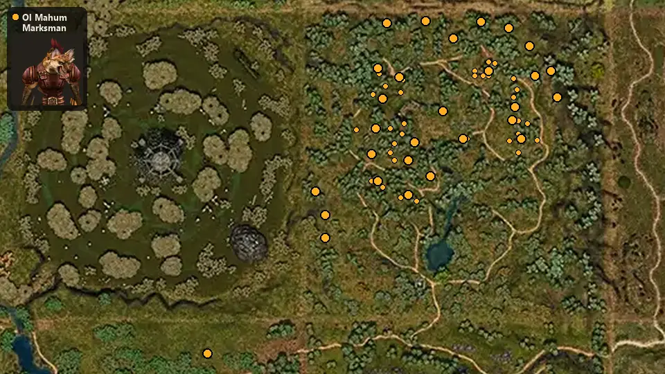 Map: where Ol Mahum Marksman spawn