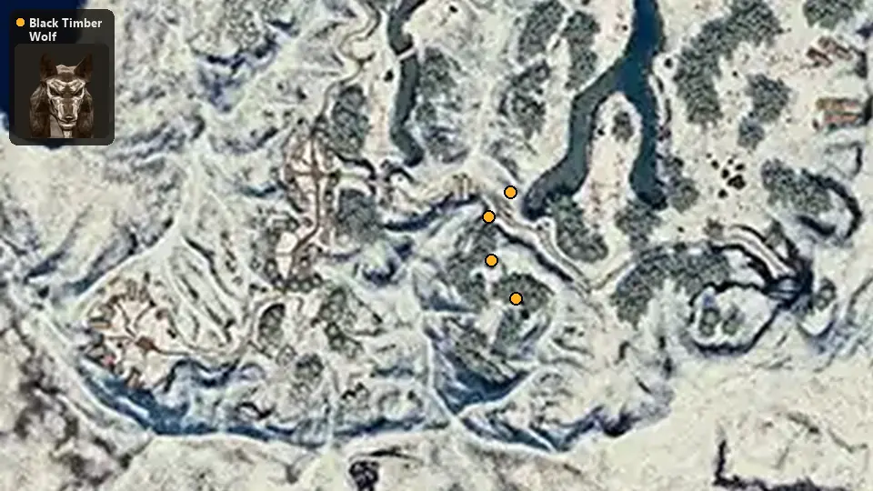 Карта: где стоят Black Timber Wolf