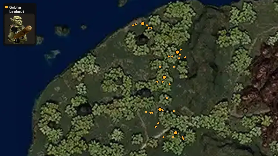 Map: where Goblin Lookout spawn