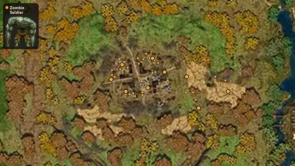 Map: where Zombie Soldier spawn