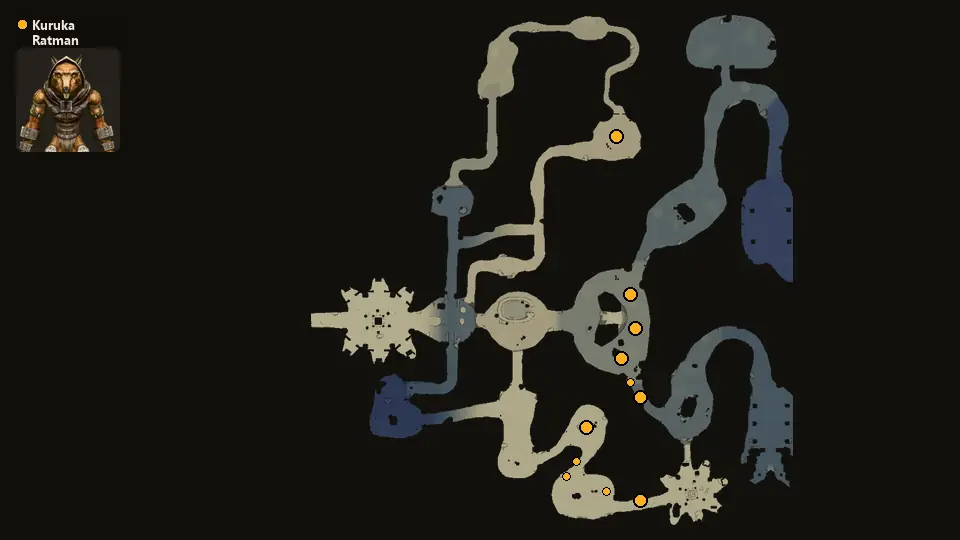 Map: where Kuruka Ratman Hunter spawn