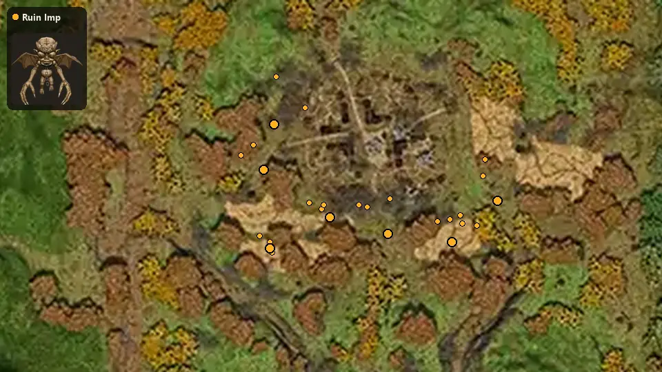 Map: where Ruin Imp spawn