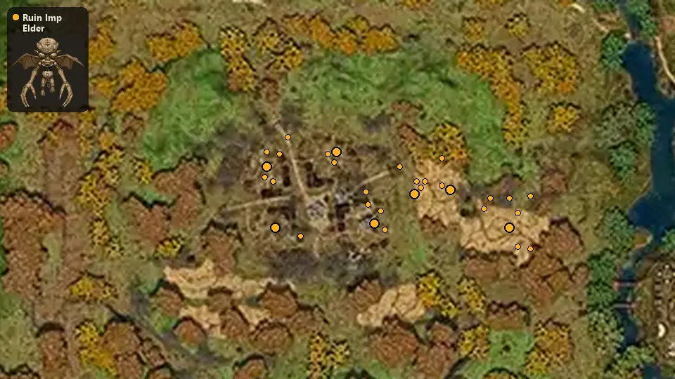 Карта: где стоят Ruin Imp Elder