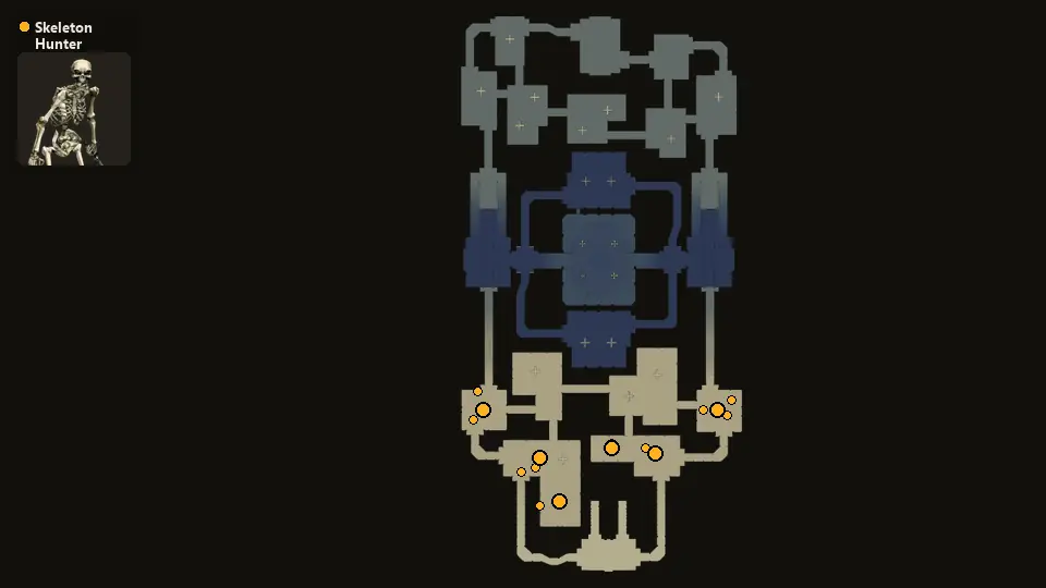 Map: where Skeleton Hunter spawn