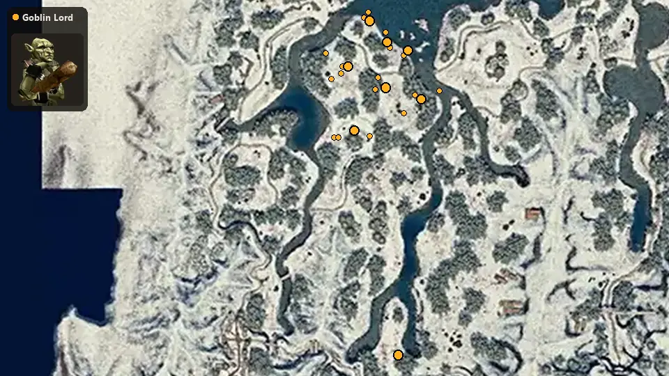 Map: where Goblin Lord spawn