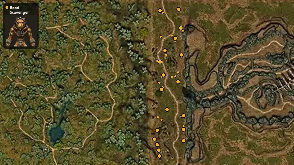 Карта: где стоят Road Scavenger