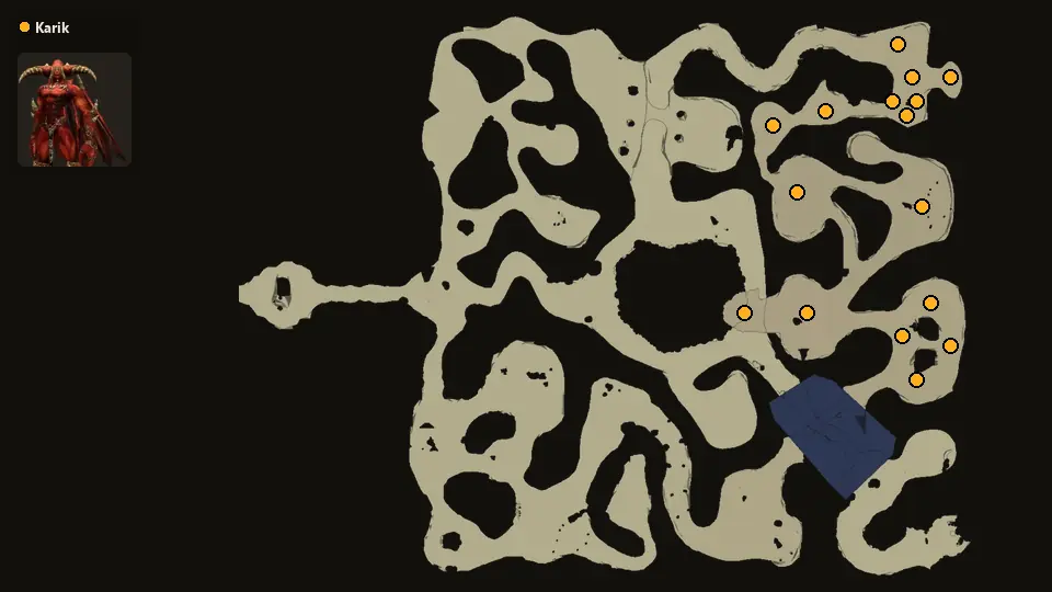 Map: where Karik spawn