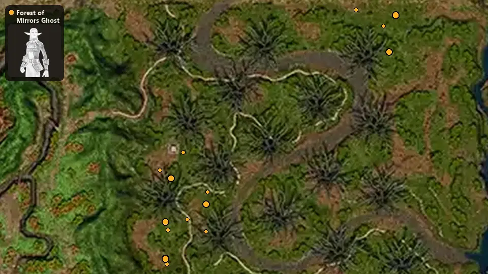 Map: where Forest of Mirrors Ghost spawn