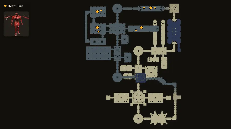 Map: where Death Fire spawn