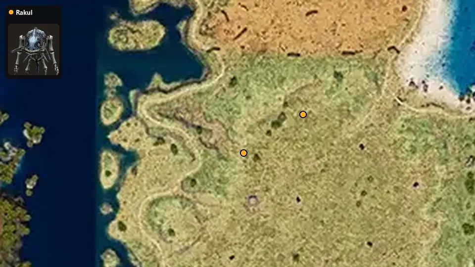 Map: where Rakul spawn