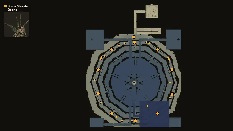 Map: where Blade Stakato Drone spawn