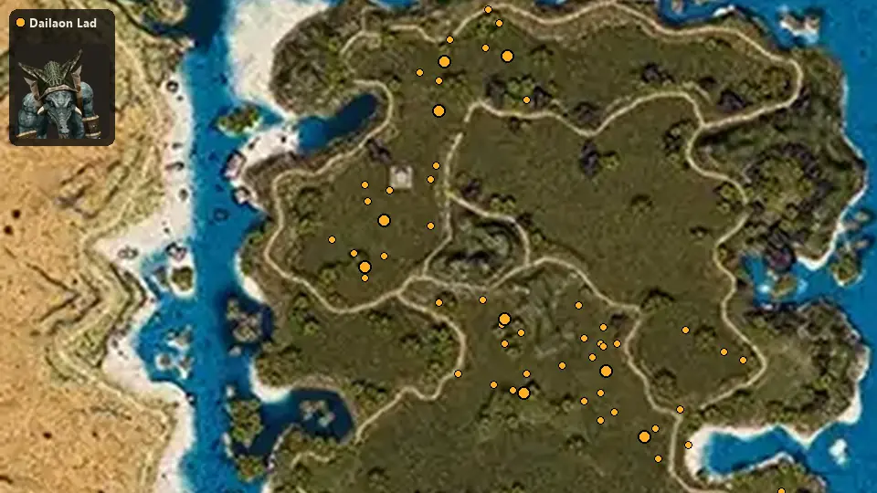 Map: where Dailaon Lad spawn