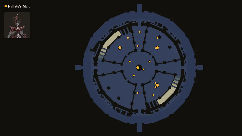 Map: where Hallate's Maid spawn