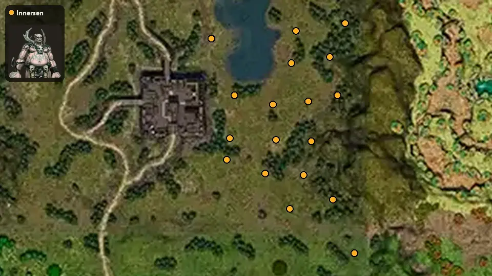 Map: where Innersen spawn