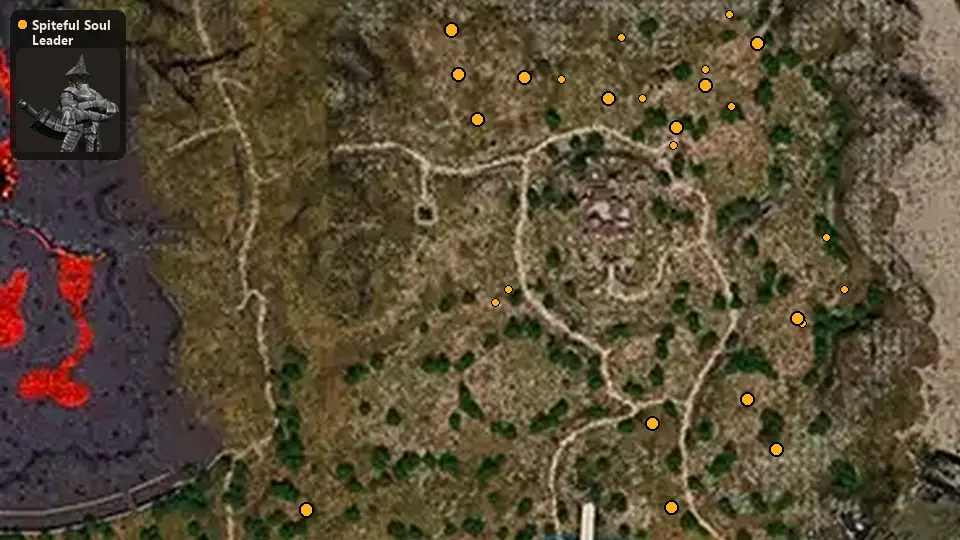 Карта: где стоят Spiteful Soul Leader