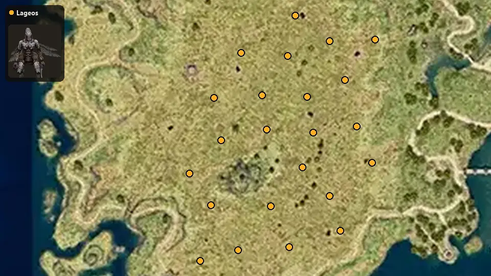 Map: where Lageos spawn