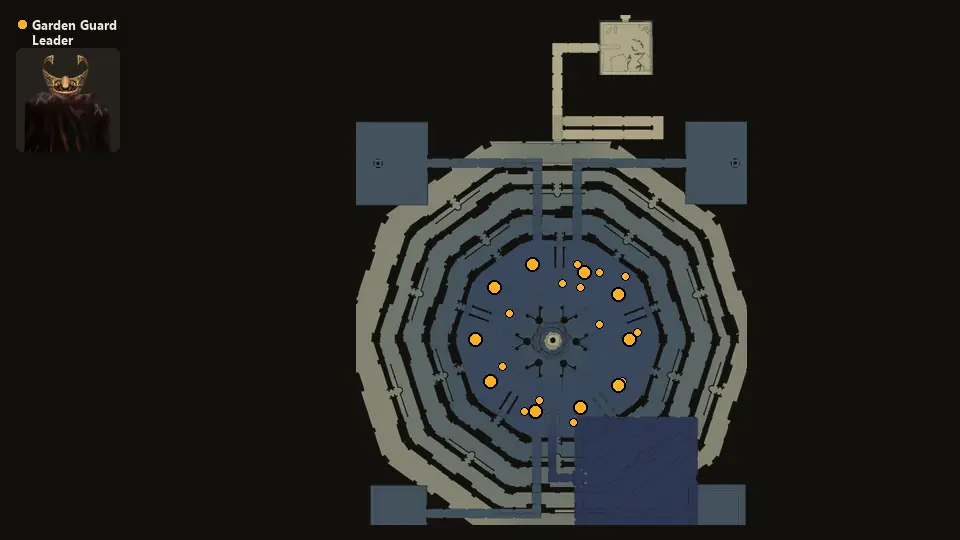 Map: where Garden Guard Leader spawn
