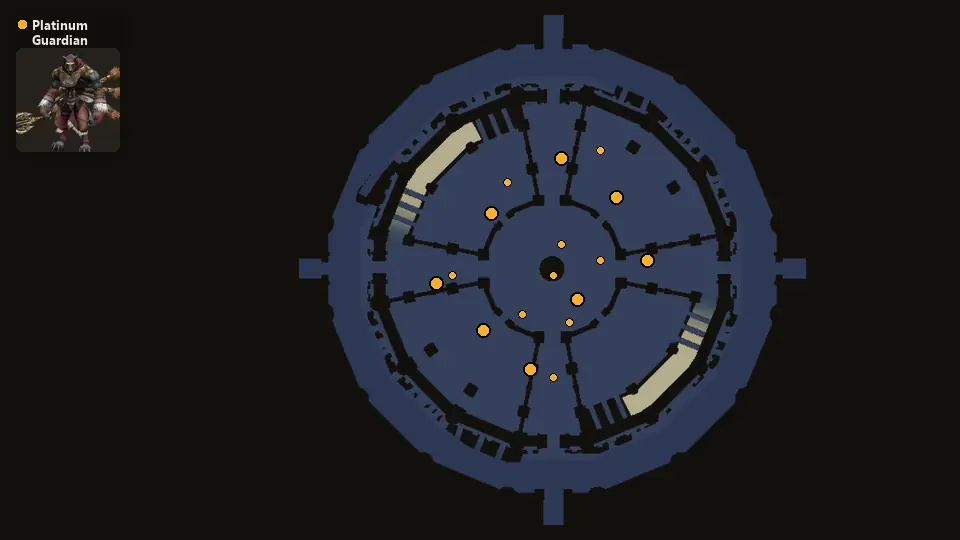 Map: where Platinum Guardian Chief spawn
