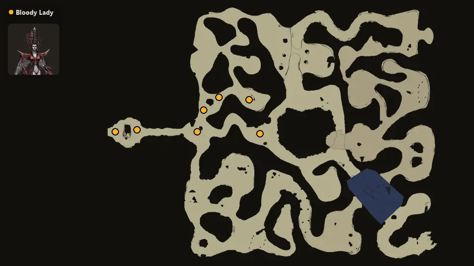 Map: where Bloody Lady spawn